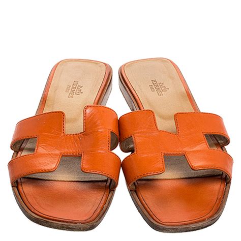 orange hermes slides|are hermes oran sandals comfortable.